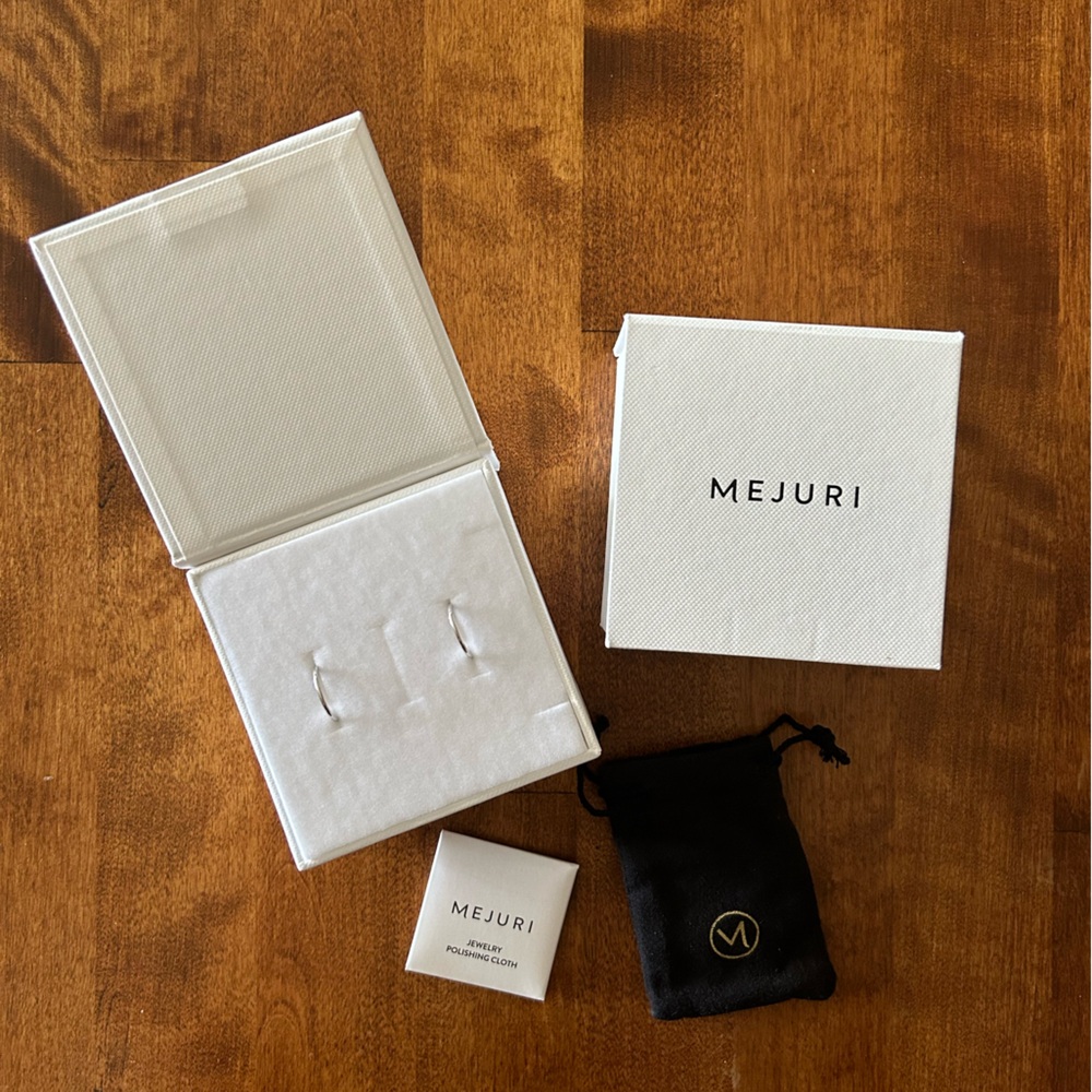 Mejuri small silver hoops